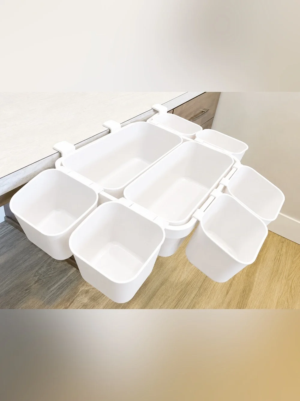 Modular White Hanging Craft Storage Organizer